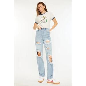 KANCAN | Kyla Ultra High Rise 90s Baggy Jeans | 0